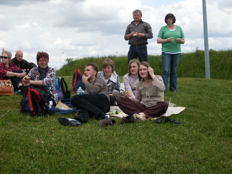 Picknick auf der Heimfahrt